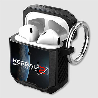 Pastele Kerbal Space Program 2 Custom Personalized AirPods Case Shockproof Cover Awesome The Best Smart Protective Cover With Ring AirPods Gen 1 2 3 Pro Black Pink Colors