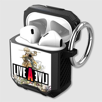 Pastele Live A Live Custom Personalized AirPods Case Shockproof Cover Awesome The Best Smart Protective Cover With Ring AirPods Gen 1 2 3 Pro Black Pink Colors