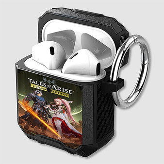 Pastele Tales of Arise Custom Personalized AirPods Case Shockproof Cover Awesome The Best Smart Protective Cover With Ring AirPods Gen 1 2 3 Pro Black Pink Colors