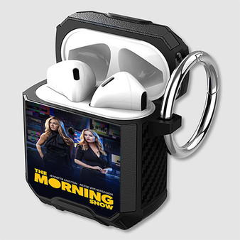 Pastele The Morning Show TV Series Custom Personalized AirPods Case Shockproof Cover Awesome The Best Smart Protective Cover With Ring AirPods Gen 1 2 3 Pro Black Pink Colors