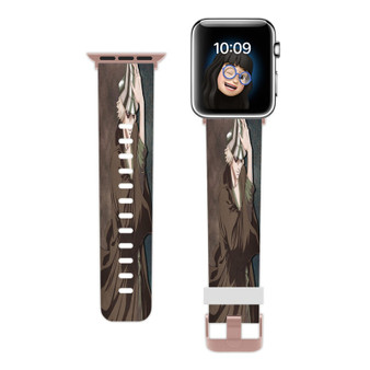 Pastele Kisuke Urahara Bleach Custom Apple Watch Band Awesome Personalized Genuine Leather Strap Wrist Watch Band Replacement with Adapter Metal Clasp 38mm 40mm 42mm 44mm Watch Band Accessories