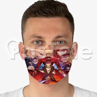 Fate stay night Unlimited Blade Works Custom Fabric Face Mask Polyester Two Layers Cloth