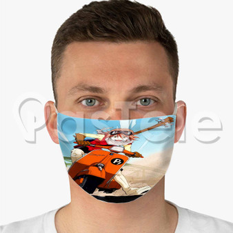 FLCL Anime Custom Fabric Face Mask Polyester Two Layers Cloth