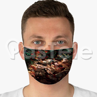 Gekijouban Soushuuhen Overlord Custom Fabric Face Mask Polyester Two Layers Cloth