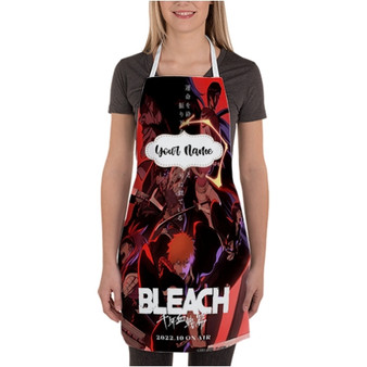 Pastele Bleach Thousand Year Blood War Custom Personalized Name Kitchen Apron Awesome With Adjustable Strap and Big Pockets For Cooking Baking Cafe Coffee Barista Cheff Bartender