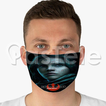 Jyn Erso Star Rogue One A Star Wars Story Custom Fabric Face Mask Polyester Two Layers Cloth