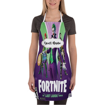 Pastele Fortnite The Last Laugh Bundle PS5 Custom Personalized Name Kitchen Apron Awesome With Adjustable Strap and Big Pockets For Cooking Baking Cafe Coffee Barista Cheff Bartender