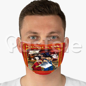 Kingdom Anime Custom Fabric Face Mask Polyester Two Layers Cloth