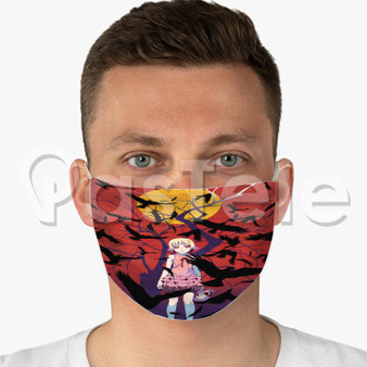 Kizumonogatari III Reiketsu hen Custom Fabric Face Mask Polyester Two Layers Cloth