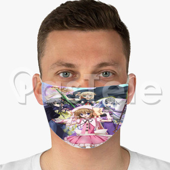 Kore Wa Zombie Desu Ka Custom Fabric Face Mask Polyester Two Layers Cloth