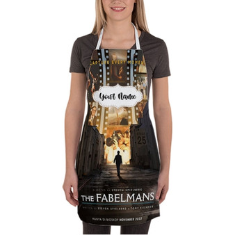 Pastele The Fabelmans Custom Personalized Name Kitchen Apron Awesome With Adjustable Strap and Big Pockets For Cooking Baking Cafe Coffee Barista Cheff Bartender
