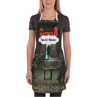 Pastele The Hateful Eight Custom Personalized Name Kitchen Apron Awesome With Adjustable Strap and Big Pockets For Cooking Baking Cafe Coffee Barista Cheff Bartender