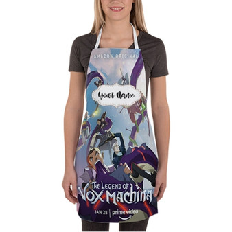 Pastele The Legend of Vox Machina Custom Personalized Name Kitchen Apron Awesome With Adjustable Strap and Big Pockets For Cooking Baking Cafe Coffee Barista Cheff Bartender