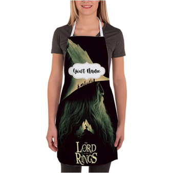 Pastele The Lord Of The Rings Custom Personalized Name Kitchen Apron Awesome With Adjustable Strap and Big Pockets For Cooking Baking Cafe Coffee Barista Cheff Bartender