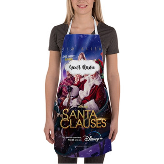 Pastele The Santa Clauses Good Custom Personalized Name Kitchen Apron Awesome With Adjustable Strap and Big Pockets For Cooking Baking Cafe Coffee Barista Cheff Bartender