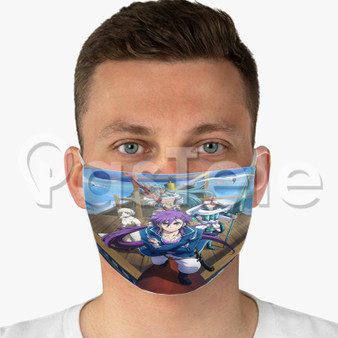 Magi Adventure of Sinbad Custom Fabric Face Mask Polyester Two Layers Cloth