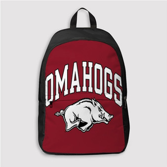 Pastele Arkansas Razorbacks Custom Backpack Personalized School Bag Travel Bag Work Bag Laptop Lunch Office Book Waterproof Unisex Fabric Backpack