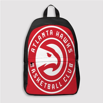 Pastele Atlanta Hawks NBA Custom Backpack Personalized School Bag Travel Bag Work Bag Laptop Lunch Office Book Waterproof Unisex Fabric Backpack