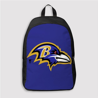 Pastele Baltimore Ravens NFL Art Custom Backpack Personalized School Bag Travel Bag Work Bag Laptop Lunch Office Book Waterproof Unisex Fabric Backpack