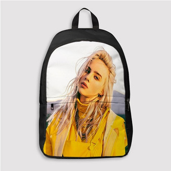 Pastele Billie Eilish Custom Backpack Personalized School Bag Travel Bag Work Bag Laptop Lunch Office Book Waterproof Unisex Fabric Backpack