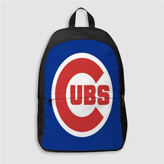 Pastele Chicago Cubs MLB Custom Backpack Personalized School Bag Travel Bag Work Bag Laptop Lunch Office Book Waterproof Unisex Fabric Backpack