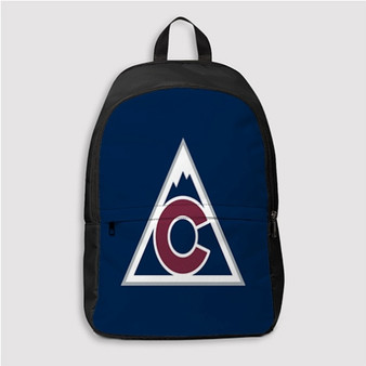 Pastele Colorado Avalanche NHL Art Custom Backpack Personalized School Bag Travel Bag Work Bag Laptop Lunch Office Book Waterproof Unisex Fabric Backpack