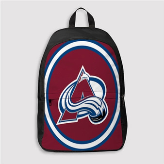 Pastele Colorado Avalanche NHL Custom Backpack Personalized School Bag Travel Bag Work Bag Laptop Lunch Office Book Waterproof Unisex Fabric Backpack