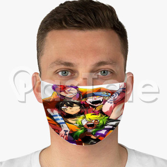 Nanbaka Anime Custom Fabric Face Mask Polyester Two Layers Cloth