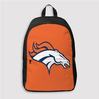 Pastele Denver Broncos NFL Art Custom Backpack Personalized School Bag Travel Bag Work Bag Laptop Lunch Office Book Waterproof Unisex Fabric Backpack