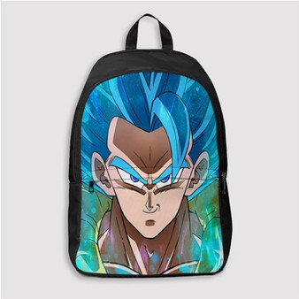 Pastele Gogeta Blue Custom Backpack Personalized School Bag Travel Bag Work Bag Laptop Lunch Office Book Waterproof Unisex Fabric Backpack