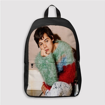 Pastele Harry Styles Custom Backpack Personalized School Bag Travel Bag Work Bag Laptop Lunch Office Book Waterproof Unisex Fabric Backpack