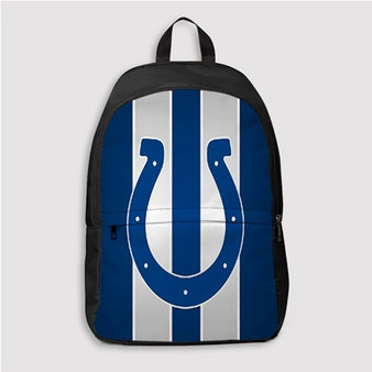 Pastele Indianapolis Colts NFL Custom Backpack Personalized School Bag Travel Bag Work Bag Laptop Lunch Office Book Waterproof Unisex Fabric Backpack