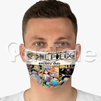 One Piece Omnibus Edition Custom Fabric Face Mask Polyester Two Layers Cloth