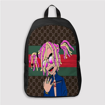 Pastele Lil Pump Gucci Gang Art Custom Backpack Personalized