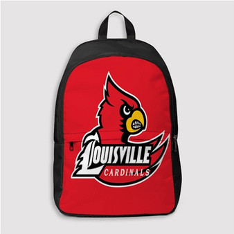 Pastele Louisville Cardinals Custom Backpack Personalized School Bag Travel Bag Work Bag Laptop Lunch Office Book Waterproof Unisex Fabric Backpack
