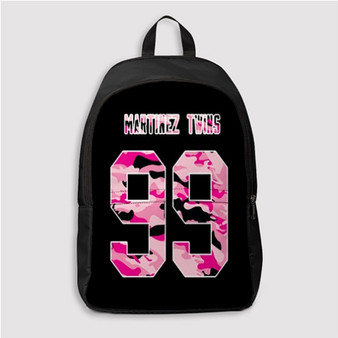 Pastele Martinez Twins Custom Backpack Personalized School Bag Travel Bag Work Bag Laptop Lunch Office Book Waterproof Unisex Fabric Backpack