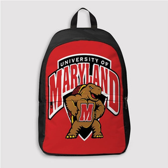 Pastele Maryland Terrapins Custom Backpack Personalized School Bag Travel Bag Work Bag Laptop Lunch Office Book Waterproof Unisex Fabric Backpack