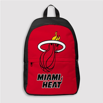 Pastele Miami Heat NBA Art Custom Backpack Personalized School Bag Travel Bag Work Bag Laptop Lunch Office Book Waterproof Unisex Fabric Backpack