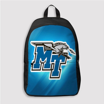 Pastele Middle Tennessee Blue Raiders Custom Backpack Personalized School Bag Travel Bag Work Bag Laptop Lunch Office Book Waterproof Unisex Fabric Backpack