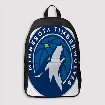 Pastele Minnesota Timberwolves NBA Custom Backpack Personalized School Bag Travel Bag Work Bag Laptop Lunch Office Book Waterproof Unisex Fabric Backpack