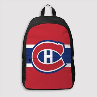 Pastele Montreal Canadiens NHL Custom Backpack Personalized School Bag Travel Bag Work Bag Laptop Lunch Office Book Waterproof Unisex Fabric Backpack