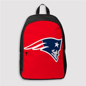 Pastele New England Patriots NFL Art Custom Backpack Personalized School Bag Travel Bag Work Bag Laptop Lunch Office Book Waterproof Unisex Fabric Backpack