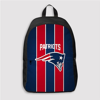 Pastele New England Patriots NFL Custom Backpack Personalized School Bag Travel Bag Work Bag Laptop Lunch Office Book Waterproof Unisex Fabric Backpack