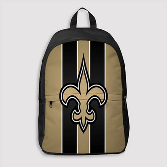 Pastele New Orleans Saints NFL Custom Backpack Personalized School Bag Travel Bag Work Bag Laptop Lunch Office Book Waterproof Unisex Fabric Backpack