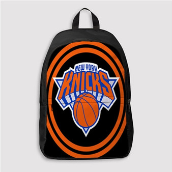 Pastele New York Knicks NBA Custom Backpack Personalized School Bag Travel Bag Work Bag Laptop Lunch Office Book Waterproof Unisex Fabric Backpack