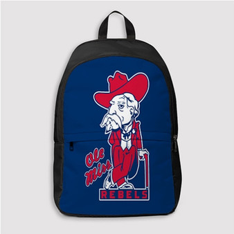 Pastele Ole Miss Rebels Custom Backpack Personalized School Bag Travel Bag Work Bag Laptop Lunch Office Book Waterproof Unisex Fabric Backpack