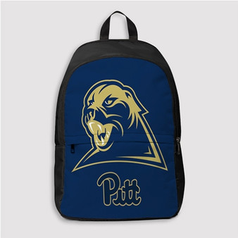 Pastele Pittsburgh Panthers Custom Backpack Personalized School Bag Travel Bag Work Bag Laptop Lunch Office Book Waterproof Unisex Fabric Backpack