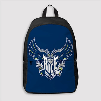 Pastele Rice Owls Custom Backpack Personalized School Bag Travel Bag Work Bag Laptop Lunch Office Book Waterproof Unisex Fabric Backpack