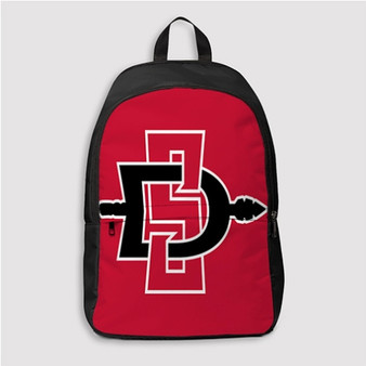 Pastele San Diego State Aztecs Custom Backpack Personalized School Bag Travel Bag Work Bag Laptop Lunch Office Book Waterproof Unisex Fabric Backpack