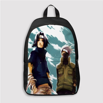 Pastele Sasuke Uchiha Kakashi Hatake Custom Backpack Personalized School Bag Travel Bag Work Bag Laptop Lunch Office Book Waterproof Unisex Fabric Backpack